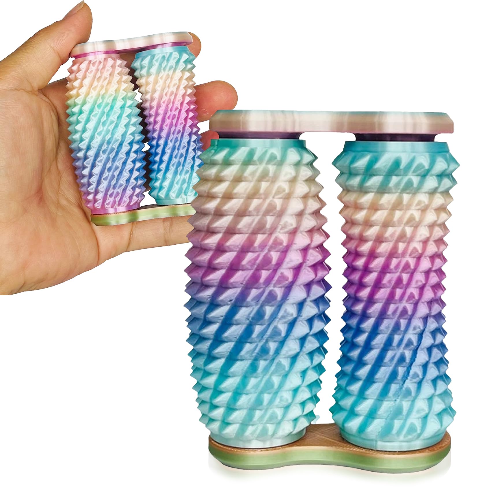 Handheld Fidget Toy with Tactile Spikes for Adults, Help Relieve Stress, Anxiety, Tension, Promotes Focus, Promotes Focus and Portable Design (): Muti