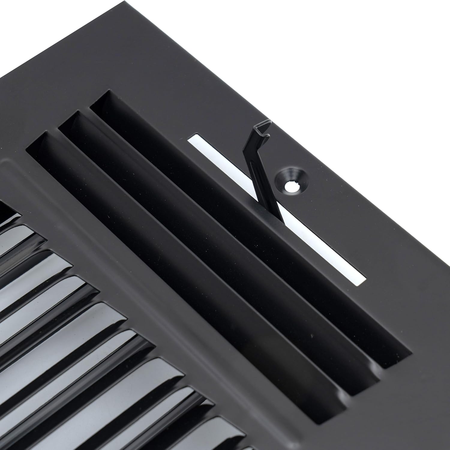 Fits 8x6 Duct Opening 3 Way Steel Air Supply Diffuser by Handua | Register Vent Cover Grille for Sidewall and Ceiling | Black | Outer Dimensions: 9.75" X 7.75"
