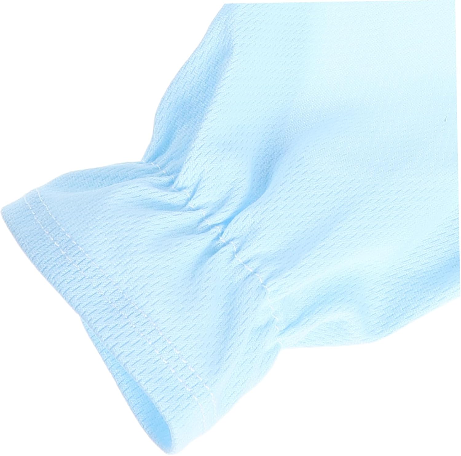 10pcs Fingerless UV Protection Gloves Women Outdoor Sports Driving Sunblock Lightweight Breathable Blue