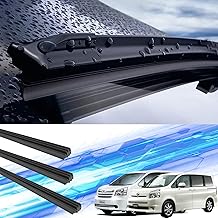 VOXY NOAH 70 Wiper Replacement Rubber Compatible Size Genuine Replacement Driver Passenger Seat Rear Set of 3 Toyota ZRR70G ZRR75G ZRR70W ZRR75W H19.6-H25.12 WeCar