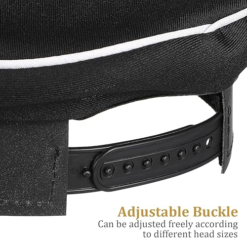 Miniatura 6 de Sombrero de disfraz de aerolínea para niños, sombrero de piloto ajustable