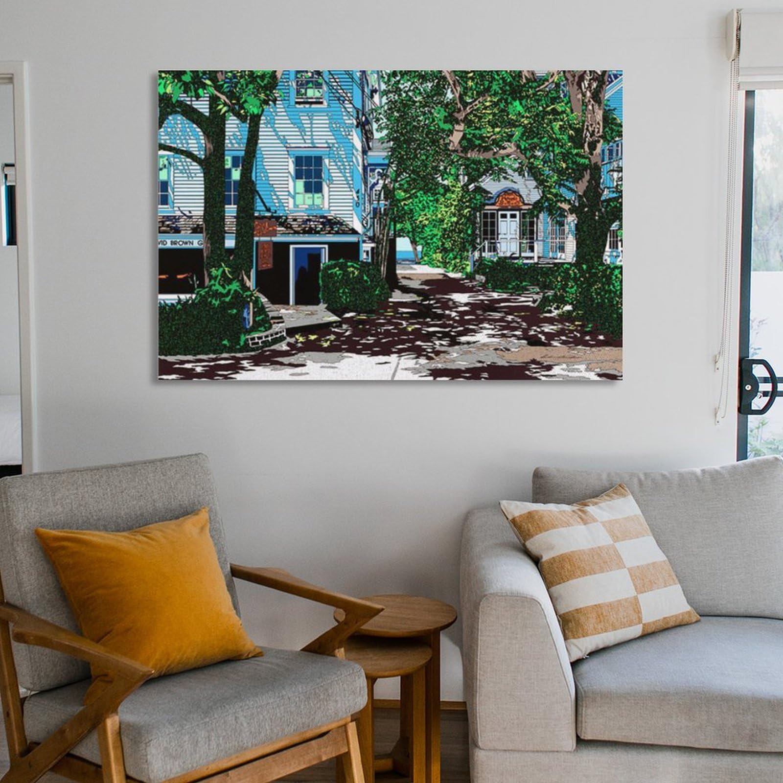 Amazon.co.jp: 鈴木英人《プロビンスタウン ハウス2》ポスター