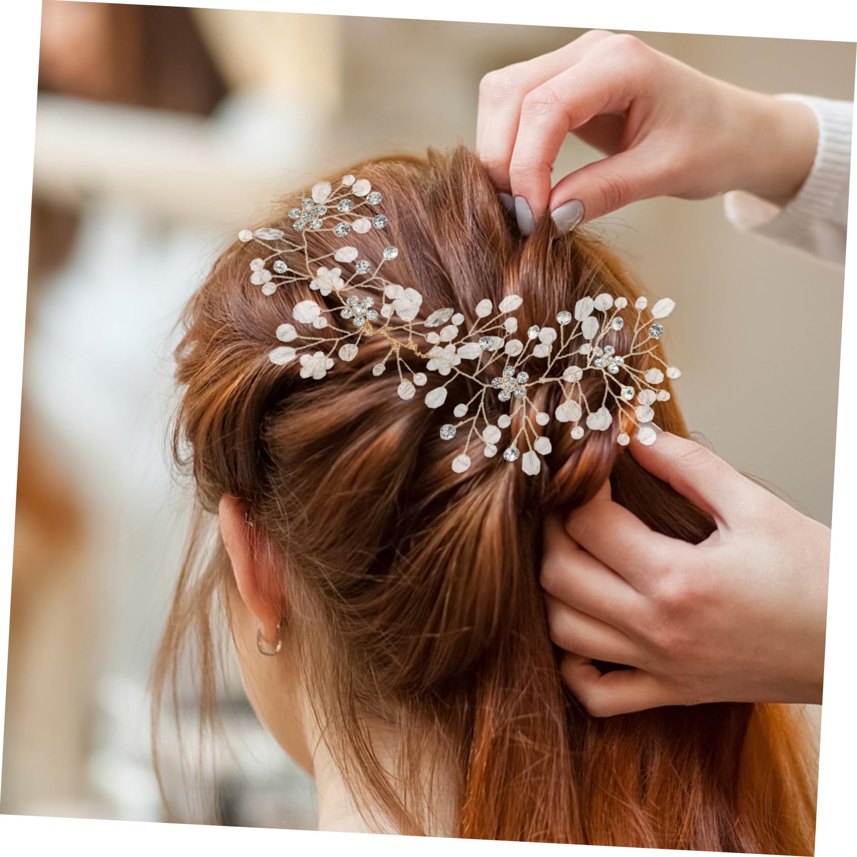 Healeved 5stücke Braut Haarkamm Mit Strass Elegante Haarvine Für Frauen Hochzeits-haarschmuck Mit Kamm Dekorative Haaraccessoires Für Bräute Und Brautjungfern Goldene Handarbeit