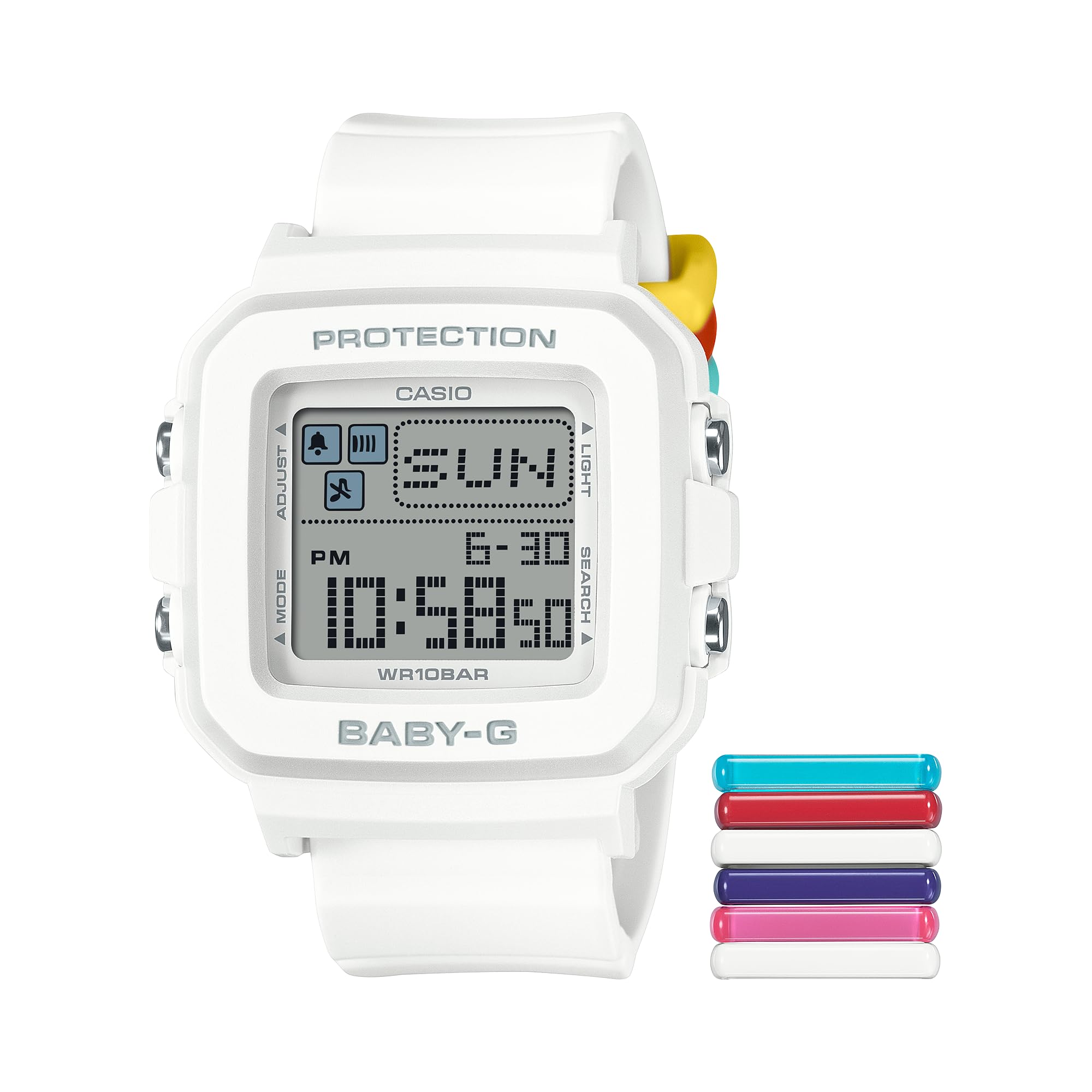 Baby-G +Plus White Digital Watch BGD-10L-7CR