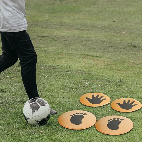 Miniatura 2 de Baluue 2 Pairs Soccer Training Markers Spot Markers Soccer Basketball Sports Speed Agility Training Signs Flat Field Cones