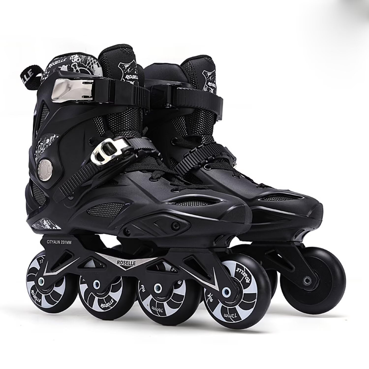 Inline-Skate-Schuhe – Bequeme, atmungsaktive Speed-Racing-Skates mit 4 Rädern, Rollschuhe für Männer, Frauen, Jungen, Mädchen, Street Club