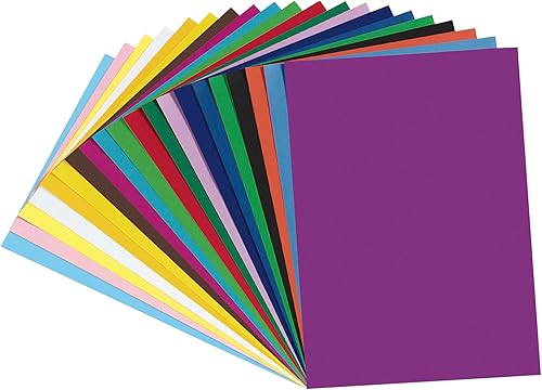 Miniatura 5 de Creativity Street Craft Paper P0057510, 20 colores surtidos, 18 x 24 pulgadas, 60 hojas