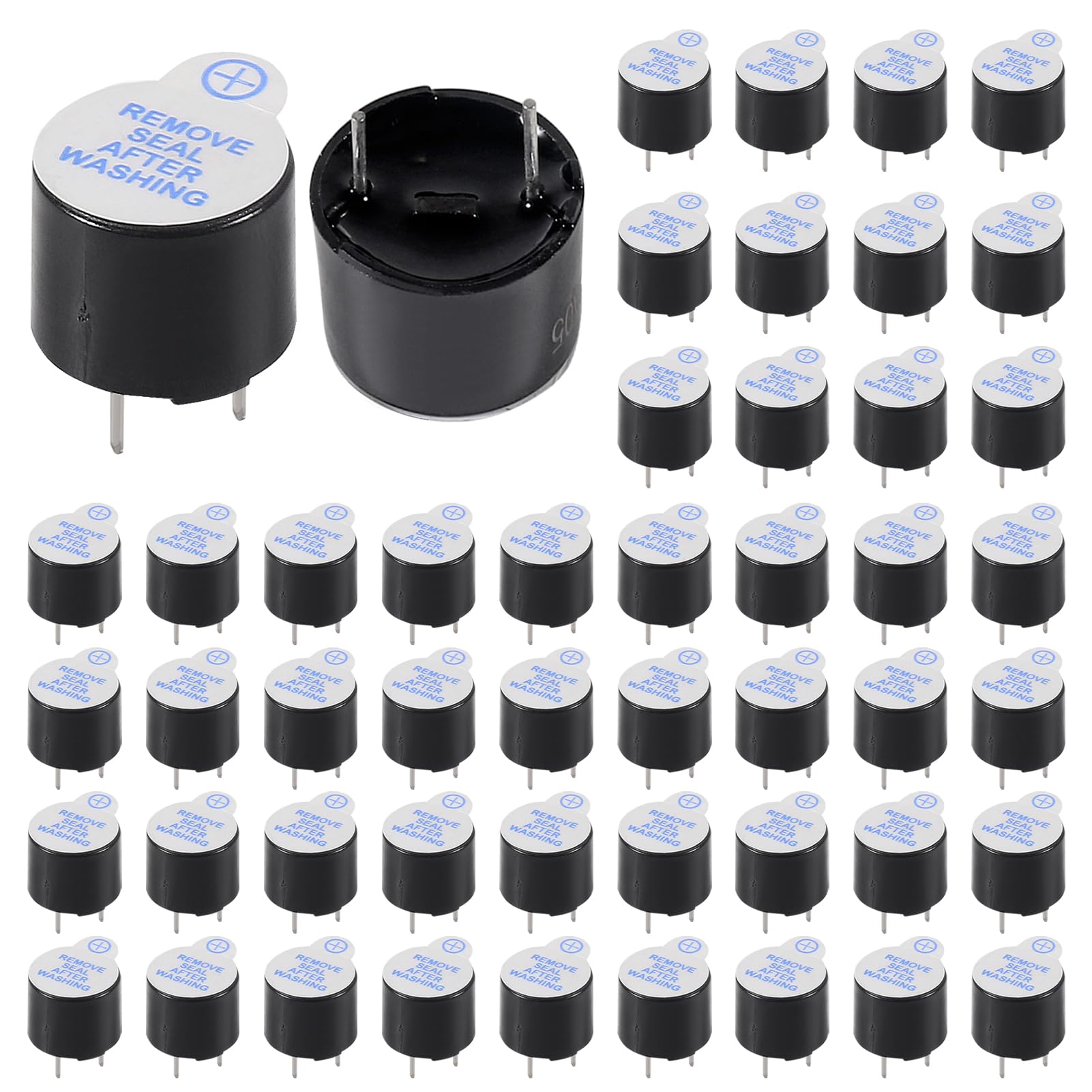 UMLIFE 50PCS 5V Active Buzzer 2 Terminals - horns and sirens | Mubboo