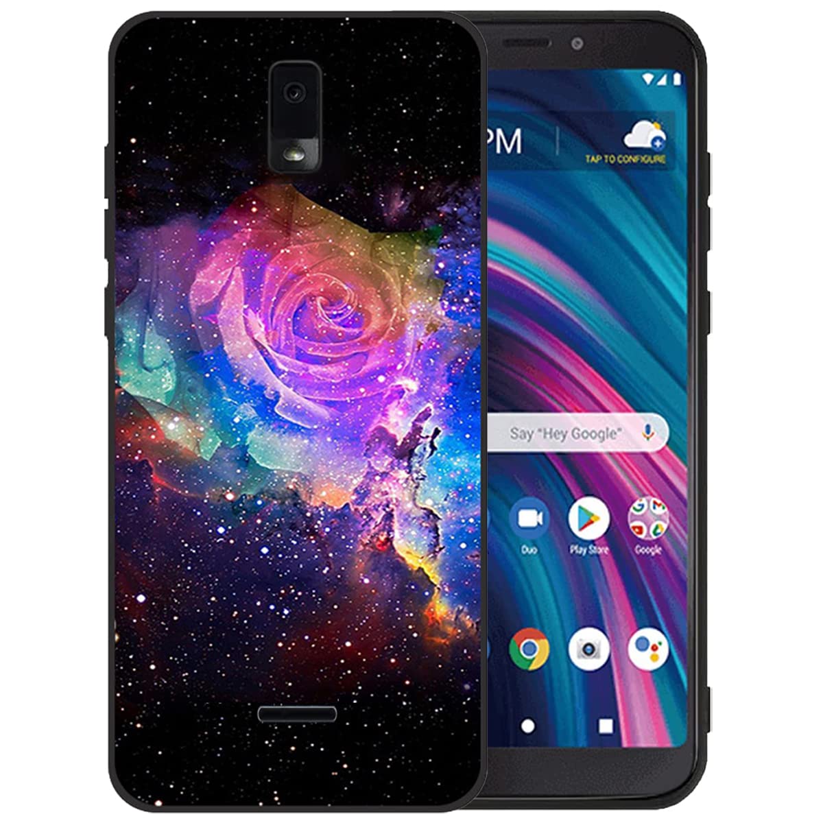 JR rutien for Blu View 3 Phone Case View3 B140DL Soft Shockproof Full Body Protection Protective Silicone Case (StarRose)