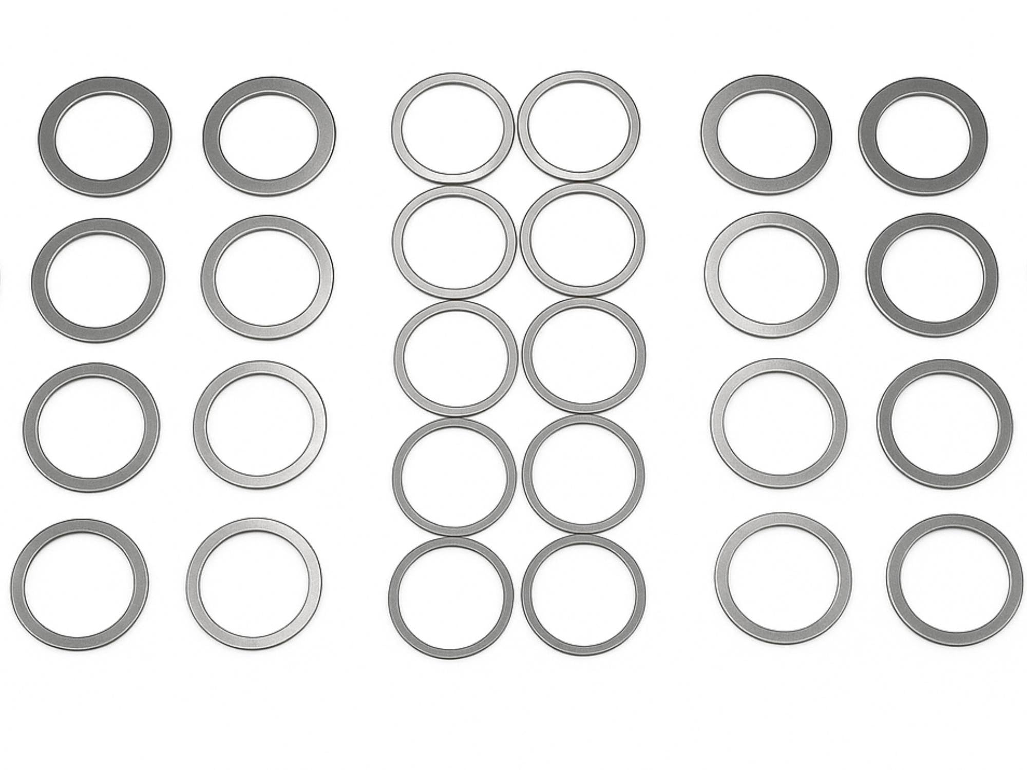 Passscheiben Sortiment 10x16mm 40tlg. Edelstahl DIN988 rostfrei 0,1mm - 0,5mm Scheibendicke Distanzscheiben Ausgleichsscheiben Set - rcbay