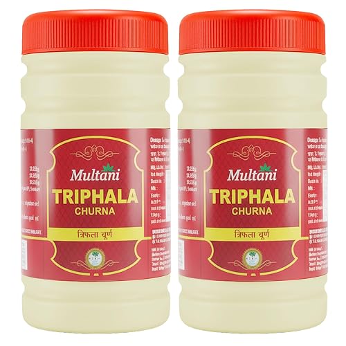 Multani Triphala Churna Pack of 2 (120g Each) | Ayurvedic Digestive & Constipation Relief Powder | Natural Blood Purifier