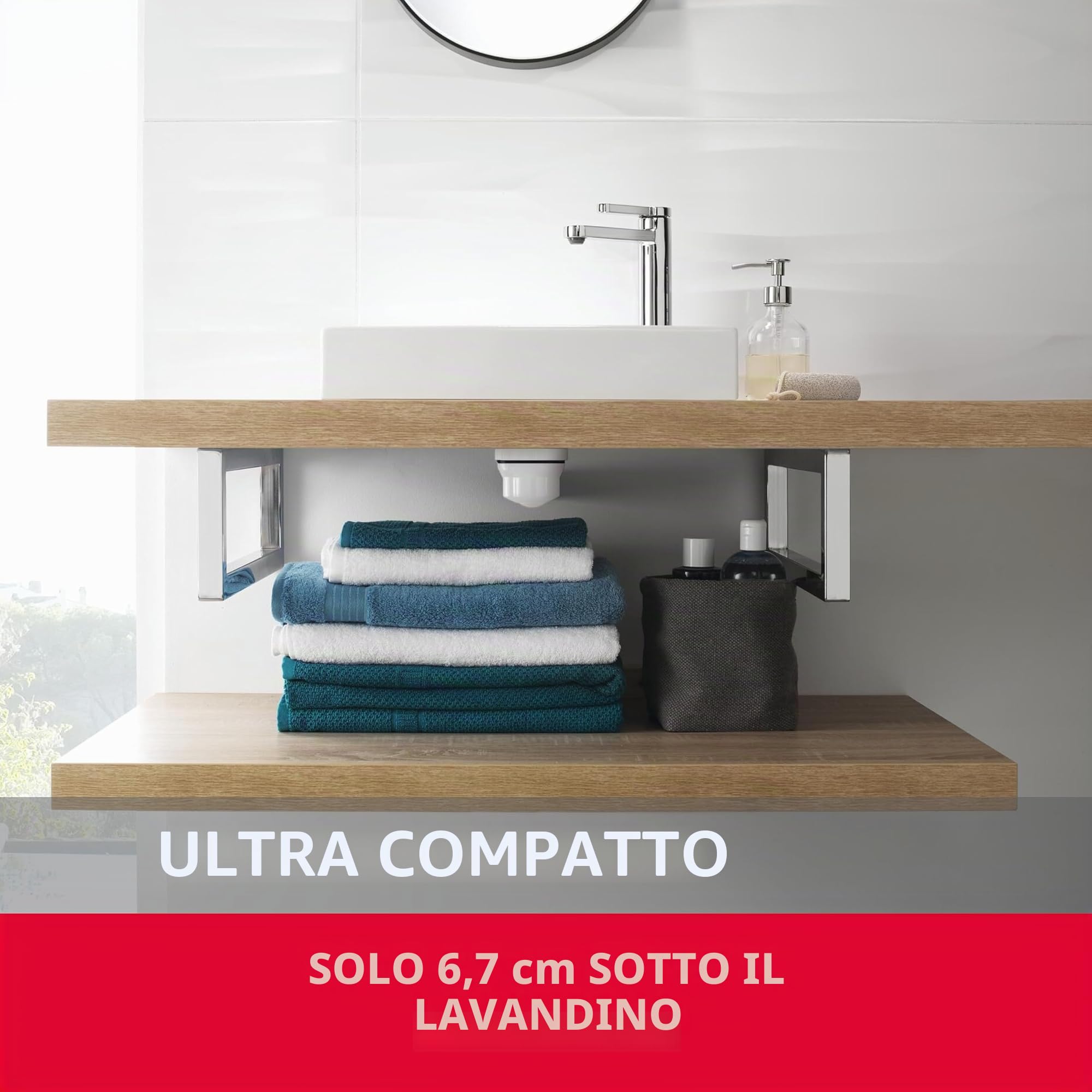 Wirquin 30721530 Kit completo lavabo Xs Pure Quick-Clac