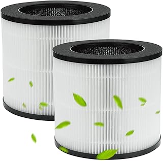 BBT BAMBOOST A10 Replacement Filter for Ganiza Air Purifier A10, A10 Filter, 3-in-1 True HEPA and High-Efficiency Activated Carbon Filter, 2 Pack
