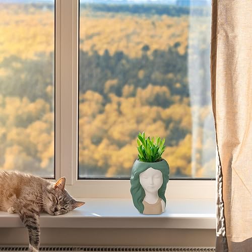 Miniatura 2 de Molde de silicona para macetas, molde para macetas para suculentas  Antiadherente para suculentas, florero, molde de yeso para hormigón para velas,