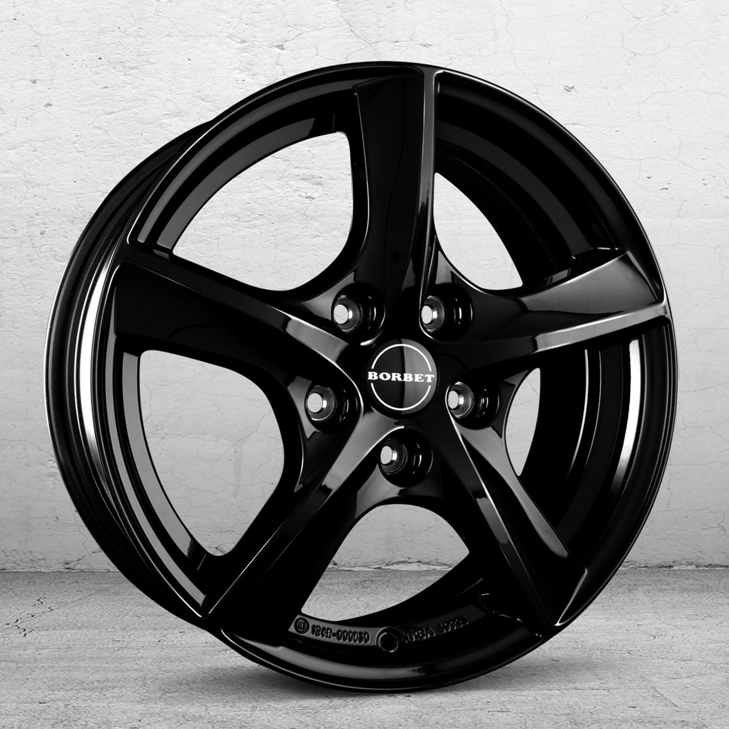 Amazon.com: 4x Borbet alloy rims TL 5.5x15 ET38 5x100 black glossy