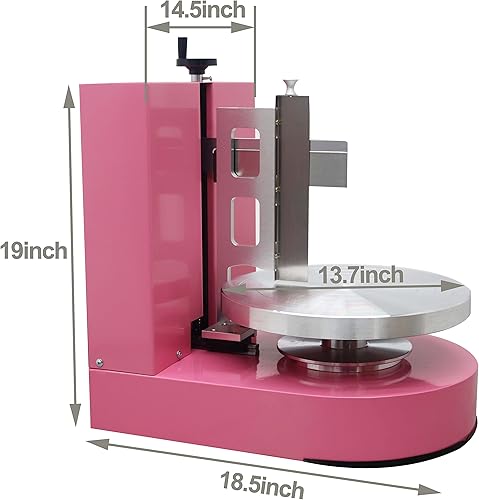 Miniatura 3 de Máquina eléctrica para decoración de tartas, recubrimiento en crema, espátula de superficie lisa para pasteles de 4 a 12 pulgadas, velocidad