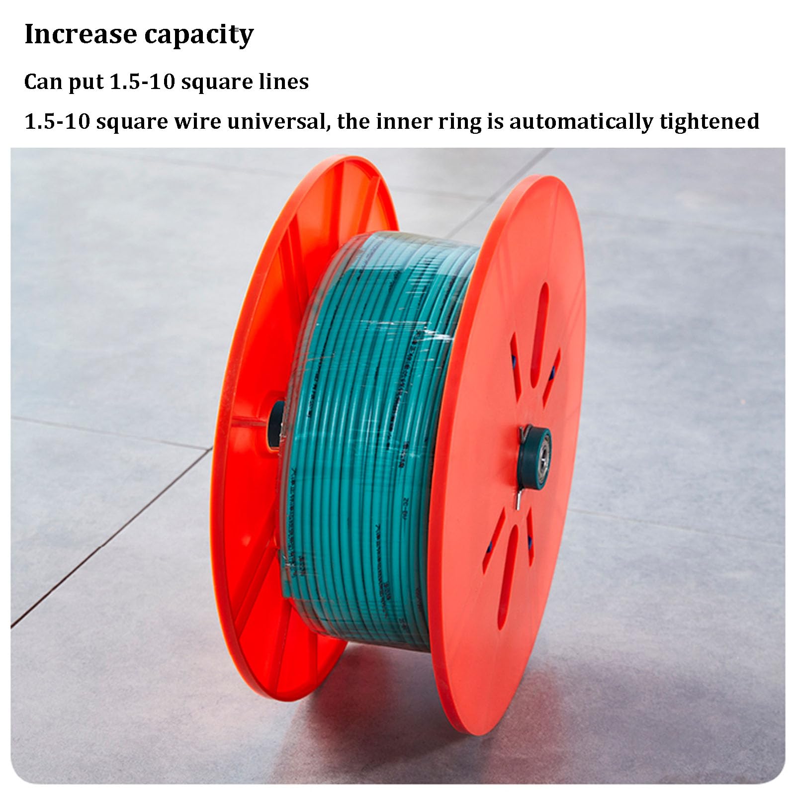 Dispenser per bobine di cavi con ruote, svolgitore di filo resistente, contenitore multiasse per elettricisti, spinner per cavi industriali e organizer