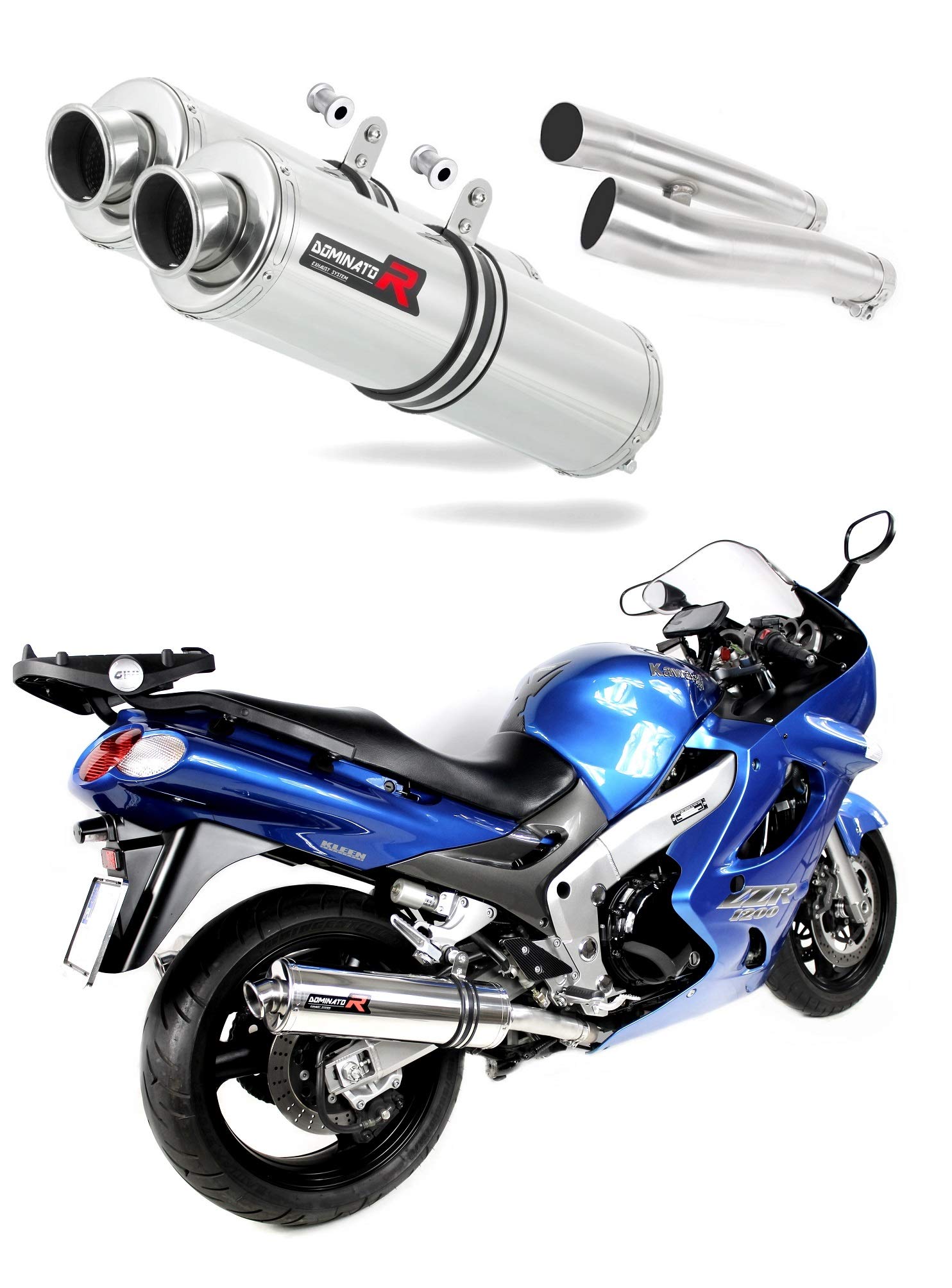 DOMINATOR Silenciador Escape ST compatible con ZZR 1200 2002-2005