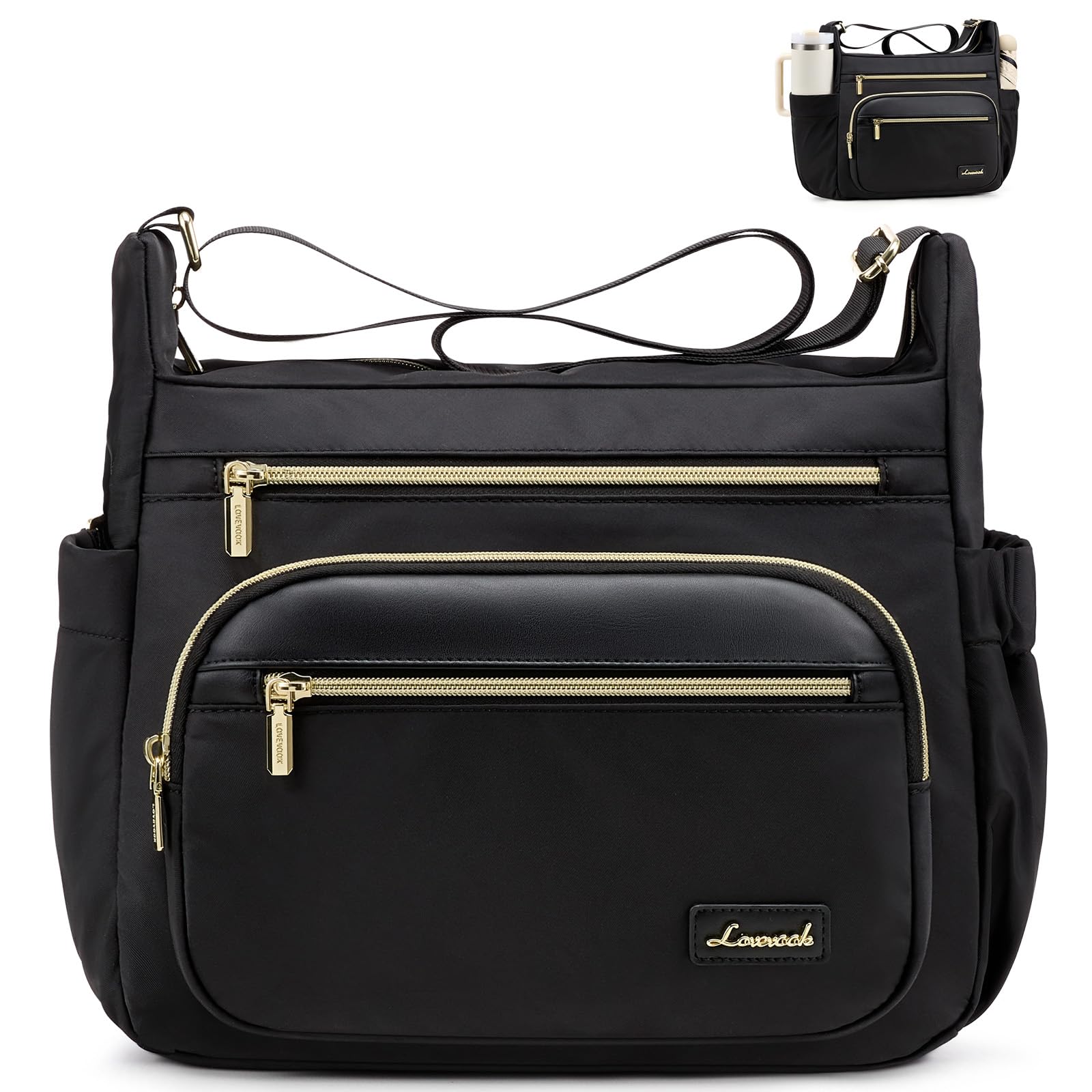 LOVEVOOK Crossbody Bags for Women, Waterproof Shoulder Purse Handbag