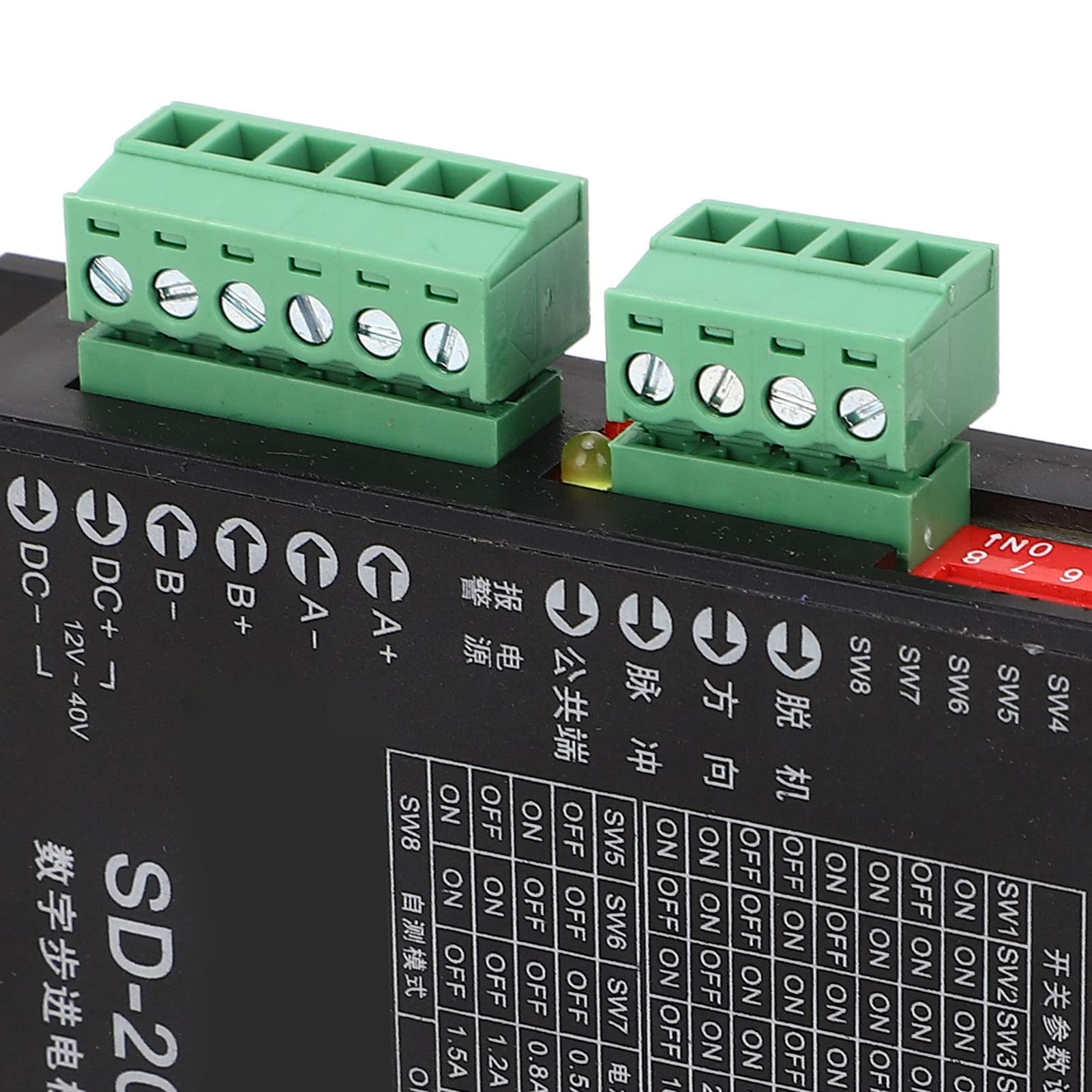 Driver per motore passo-passo bifase con 16 modalità di suddivisione e controllo digitale DSP a 32 bit, ingresso 12 - 40 V CC, uscita 2,6 A per fase, isolamento fotoelettrico per