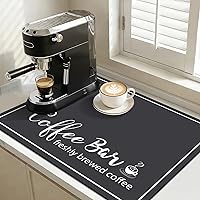 Vista 32 de Findosom Tapete de Secado de Platos de 12" x 20", Tapete de Café Súper Absorbente y Cortable, Tapete de Barra que Oculta Manchas para Encimera