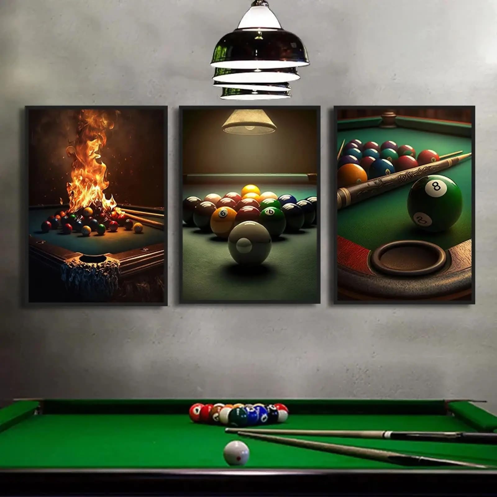 Impressions de billard sur toile, idée déco pour salon