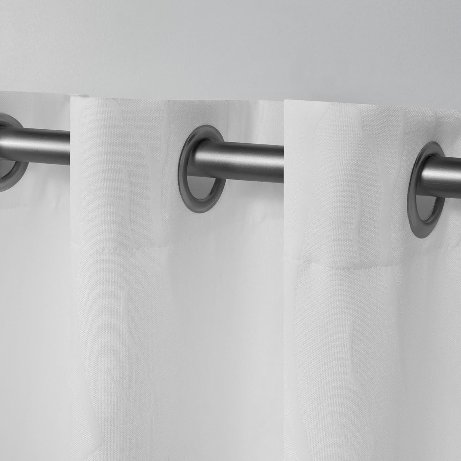 EXCLUSIVE HOME Forest Hill Woven Room Darkening Blackout Grommet Top Curtain Panel Pair, 52"x108", Winter