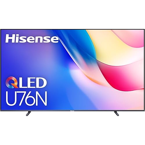 Hisense 100-Inch Class U7 Series ULED 4K UHD Google Smart TV (100U76N, 2024 Model) - QLED, Native 144Hz, Motion Rate 480, Dolby Vision, Full Array Local Dimming, Game Mode Pro, Alexa Compatibility