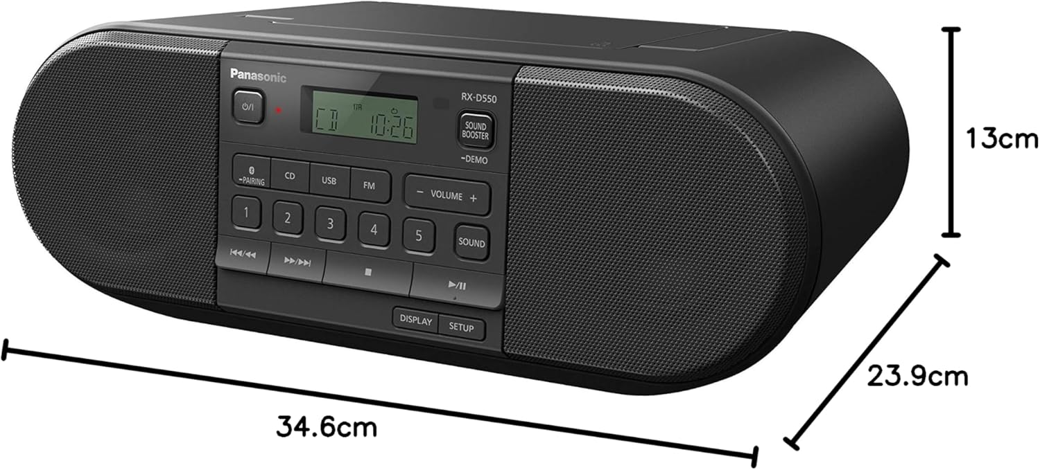 Panasonic RX-D550 Portable FM Radio with Bluetooth, Guatemala Ubuy