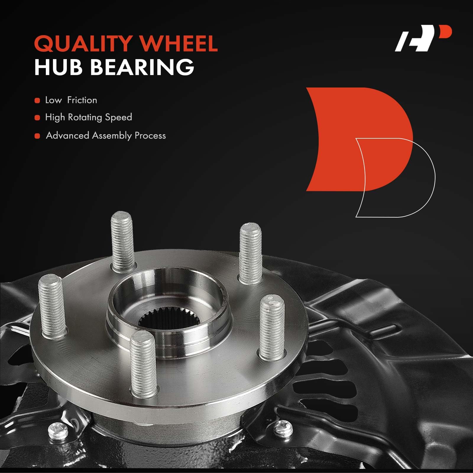 A-Premium Front Wheel Hub Bearing Assembly And Steering Knuckle Dust Shield Compatible Toyota Camry L 2012 2014 Le 2012 2017 Xle L4 2 5l Only - View #5