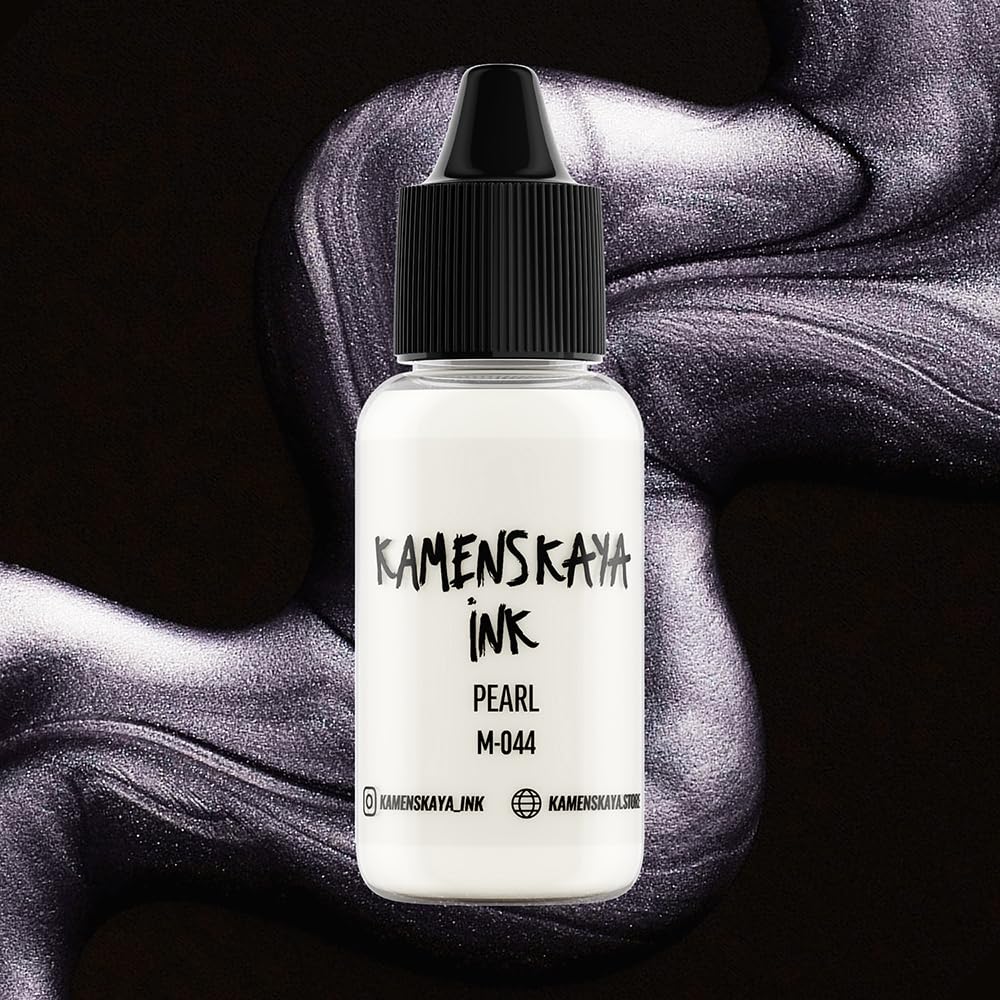 KAMENSKAYA Shimmering Alcohol Inks: Pearl Chameleon Alcohol Ink M-044 'Pearl', 0.51 fl oz (15 ml)