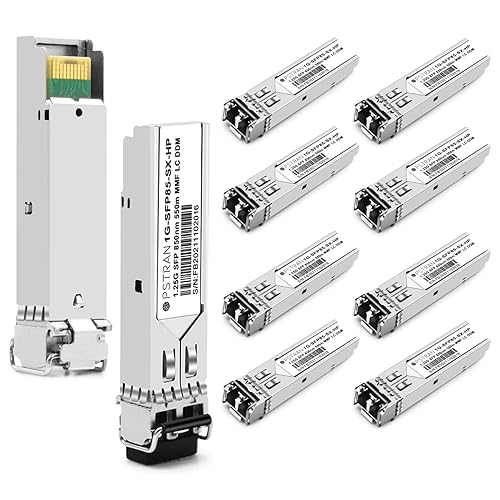 Vista 113 de Módulo óptico del transmisor-receptor de 1000BASE-SX SFP compatible con Cisco GLC-SX-MMD GLC-SX-MM SFP-GE-S GLC-SX-MM-RGD 850nm 1,804.5 ft DDM For