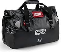 Vista 30 de Waterproof Duffel Bag - Motorcycle Dry Bag Tail Bag with Large Storage Space, Waterproof Luggage Duffle Bags with Outer Mesh Zipper Pocket for Oliva