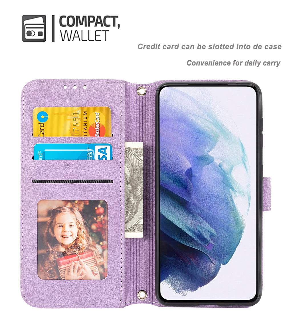 KANVOOS Cover per Oppo A96, Cover a Libro Portafoglio in Pelle PU [Porta Carte] [Magnetica], Antiurto Flip Case Custodia per Oppo A96 (Nero