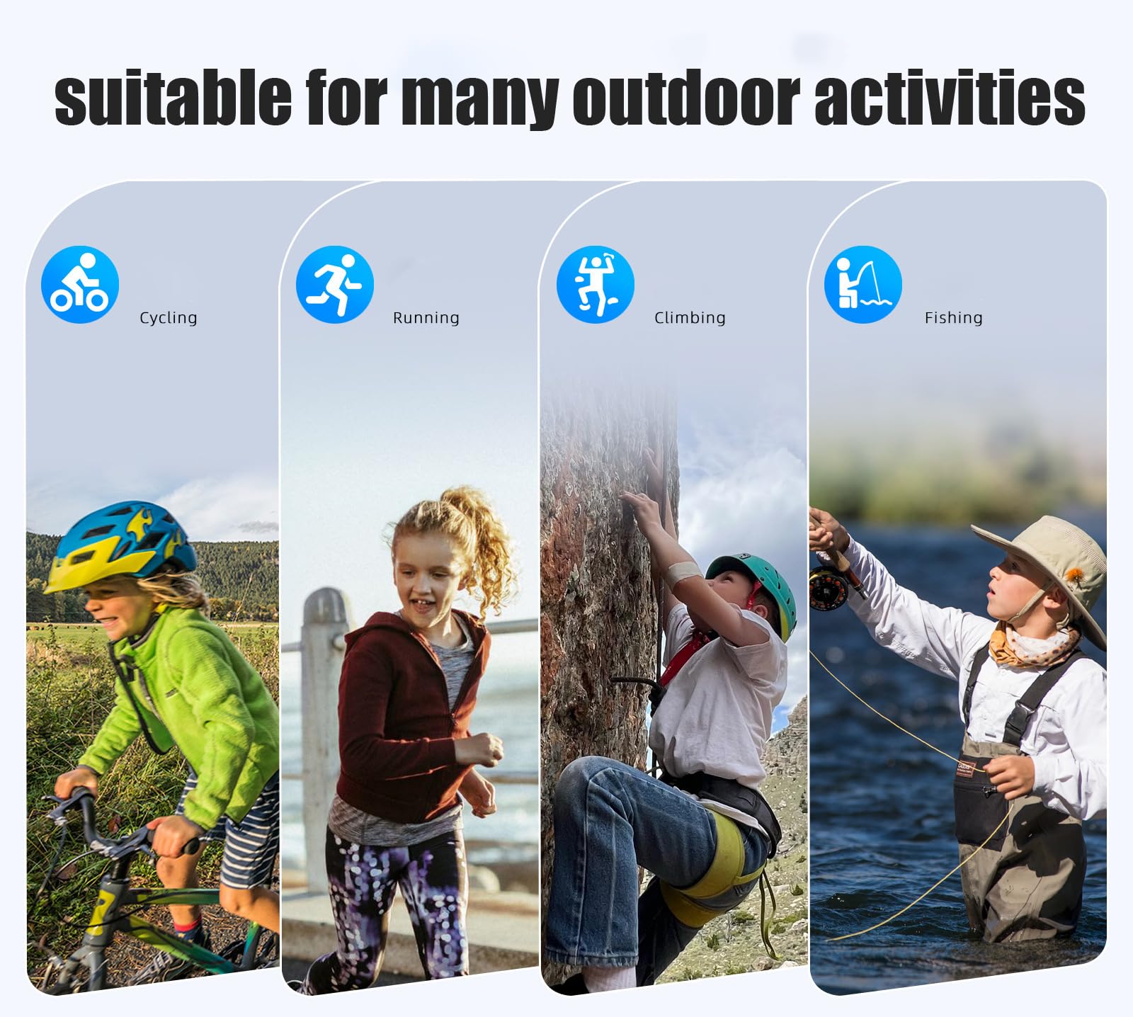 SINSPORT eyewear Occhiali da sole Bambini Occhiali da sole da baseball per bambini Occhiali da sole da ciclismo sportivi leggeri UV400 per ragazzi ragazze 6-8 anni