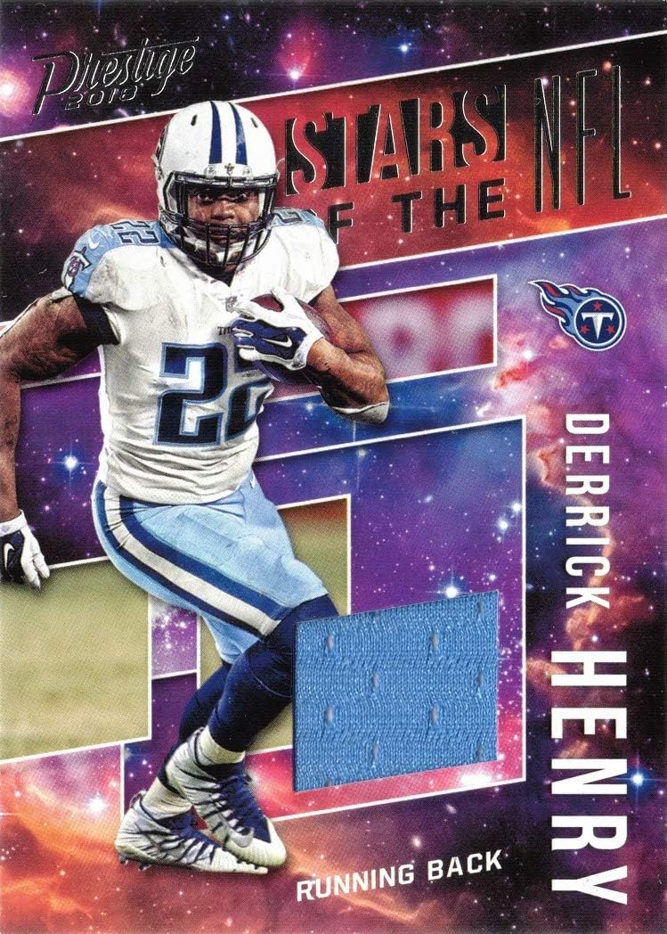 2018 Panini Prestige #ST-DH Derrick Henry Player Worn Jersey Football Card
