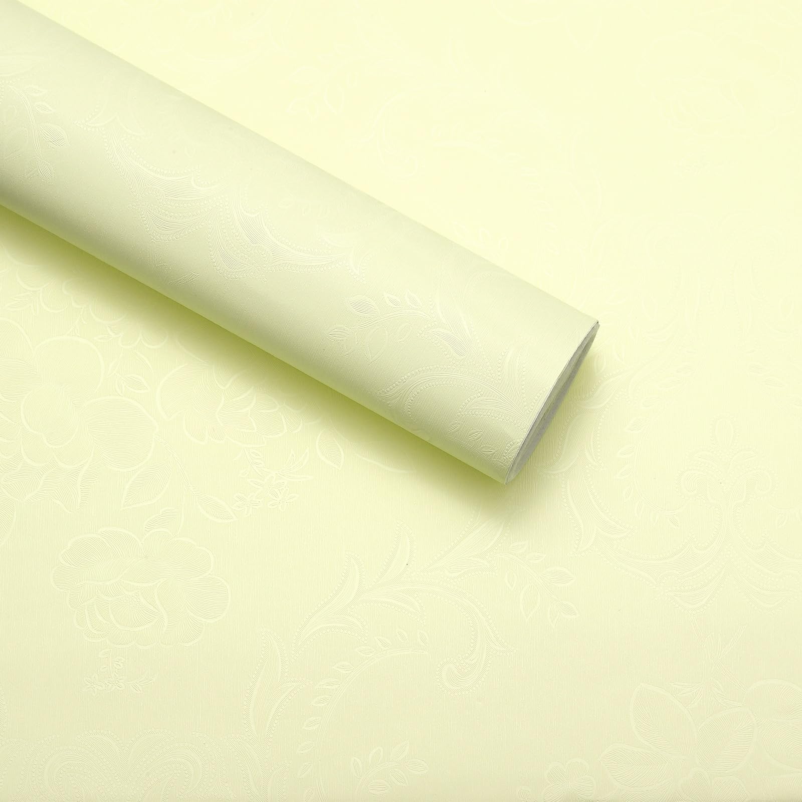 Papel de contacto bohemio amarillo para renovar encimeras de cocina y muebles de baño vintage