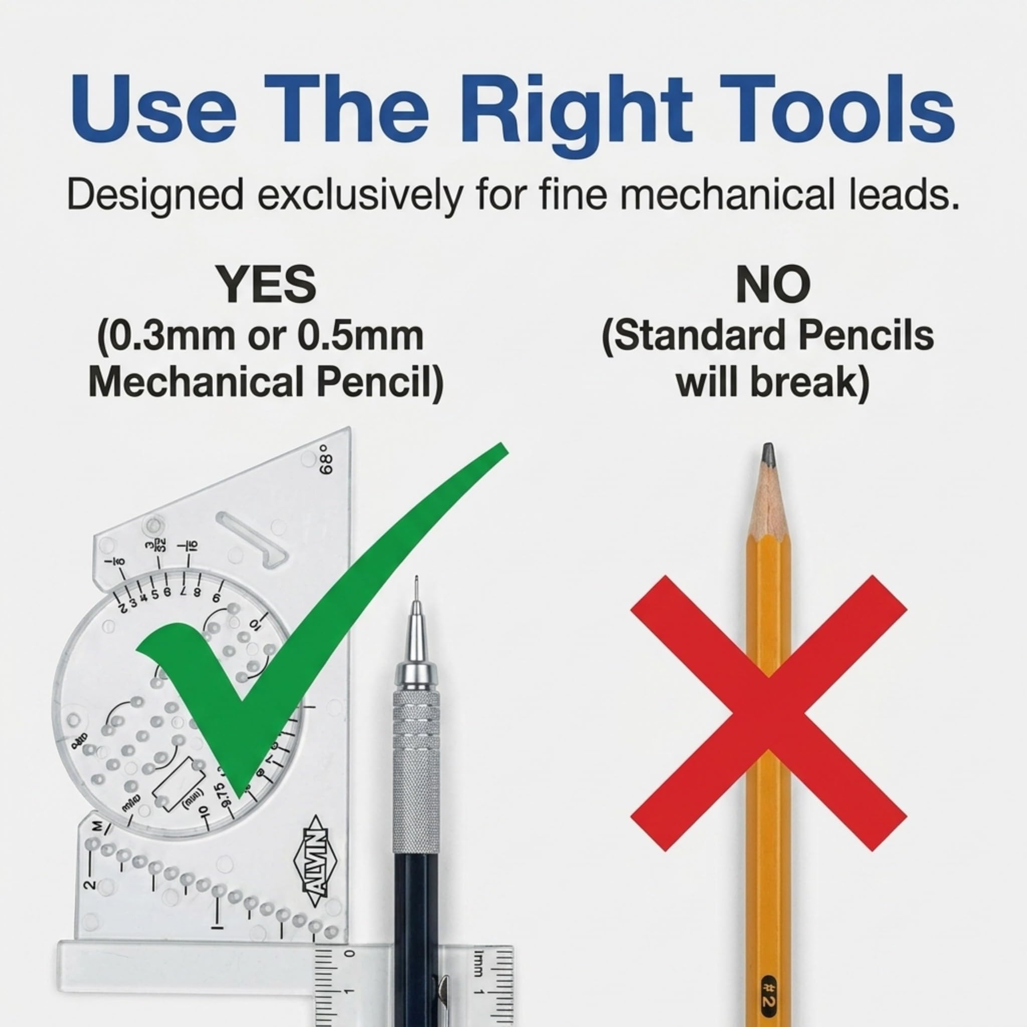 ALVIN AL666 Guía de letras y plantilla de reglas, herramienta multiusos para dibujo, diseño y arquitectura, ideal para estudiantes y profesionales, 3.88 pulgadas de largo x 2.38 pulgadas de alto