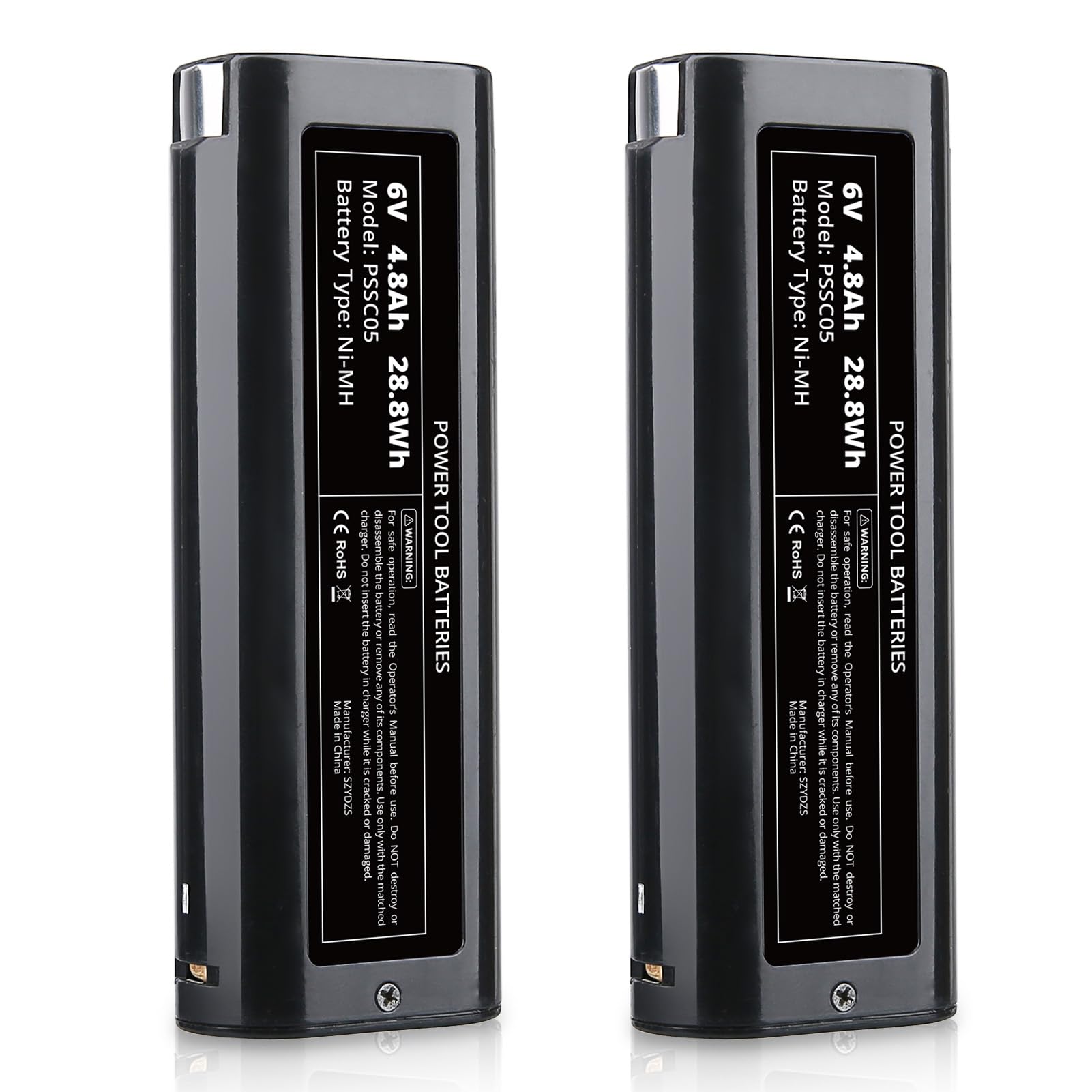 2x 4.8Ah 6V Ni-MH Replacement for Paslode Battery 404717 BCPAS-404717 B20544E B20720 Compatible with IM350 IM250 IM200 IM65 IM50 900400 900420 900600 901000 902000 Cordless Nailers