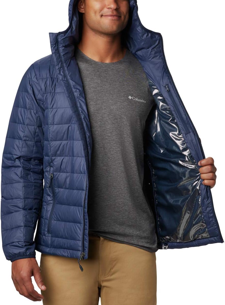 Columbia Men's Voodoo Falls 590 Turbodown Hooded Jacket Medium Collegiate Navy