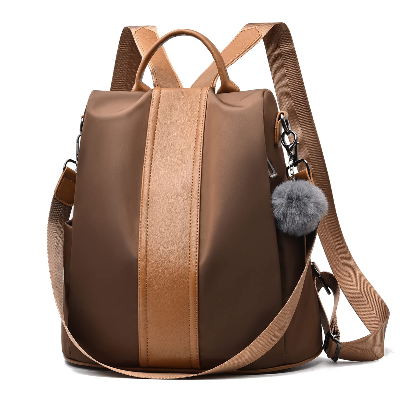 PINCNEL Backpack Womens Waterproof Nylon Anti-theft Rucksack Ladies Lightweight School bags Daypack Shoulder Bag