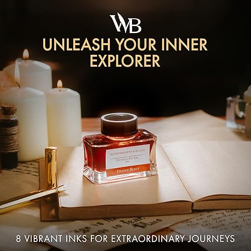 Vista 19 de Wordsworth and Black - Botella de tinta para pluma estilográfica (1.7 fl oz), edición de lujo premium, [morado lavanda] tinta embotellada; botella