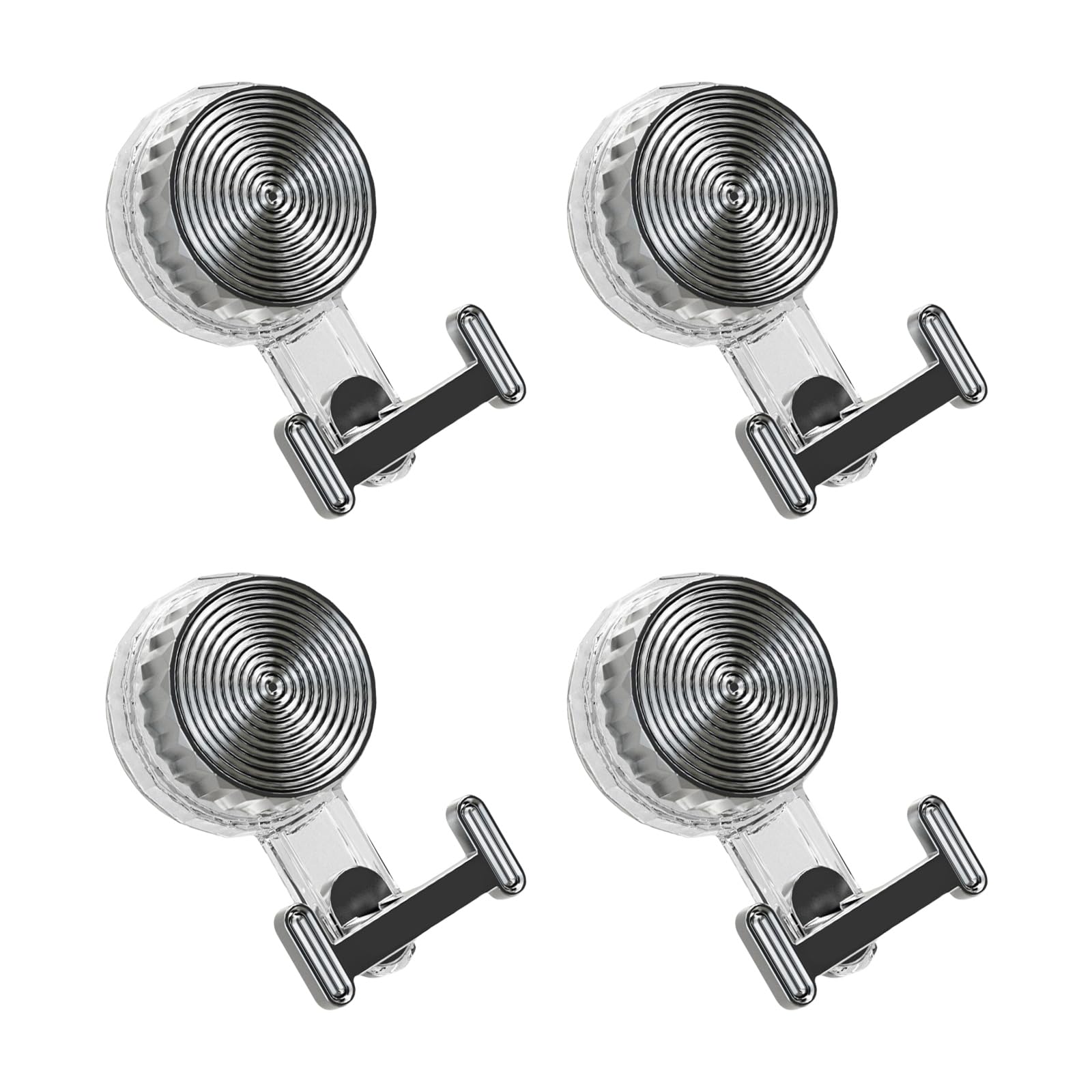 Nucelit 4 Pack Sturdy Suction Hook Multipurpose Hanging Solution for Kitchens Bathrooms Supplies and More Waterproof Wall Hook