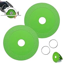 ANBOO 125 mm Diamond Grinding Disc Glass Cup, 2 x Ultra Sharp Diamond Discs for Porcelain, Jade, Wine, Ceramics (Diameter 22.23 mm, Green) (125 mm)