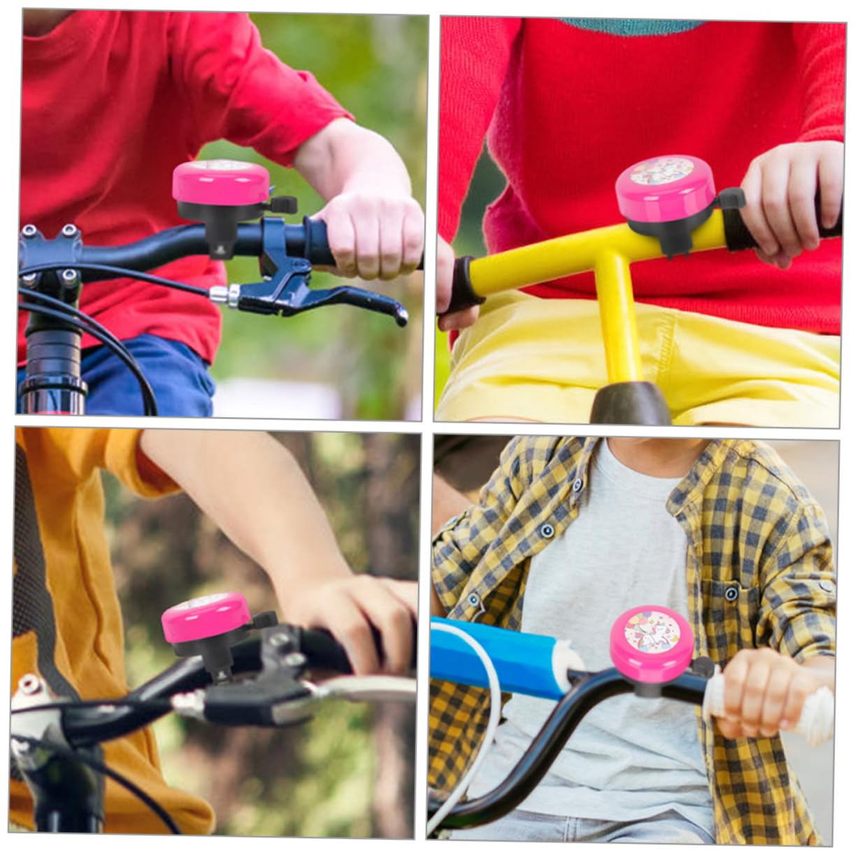 ibasenice Timbre De Bicicleta para Diseño De Caricatura Sonido Fuerte Compatible con Manillares para Bicicletas Y Scooters Material Seguro Y Duradero