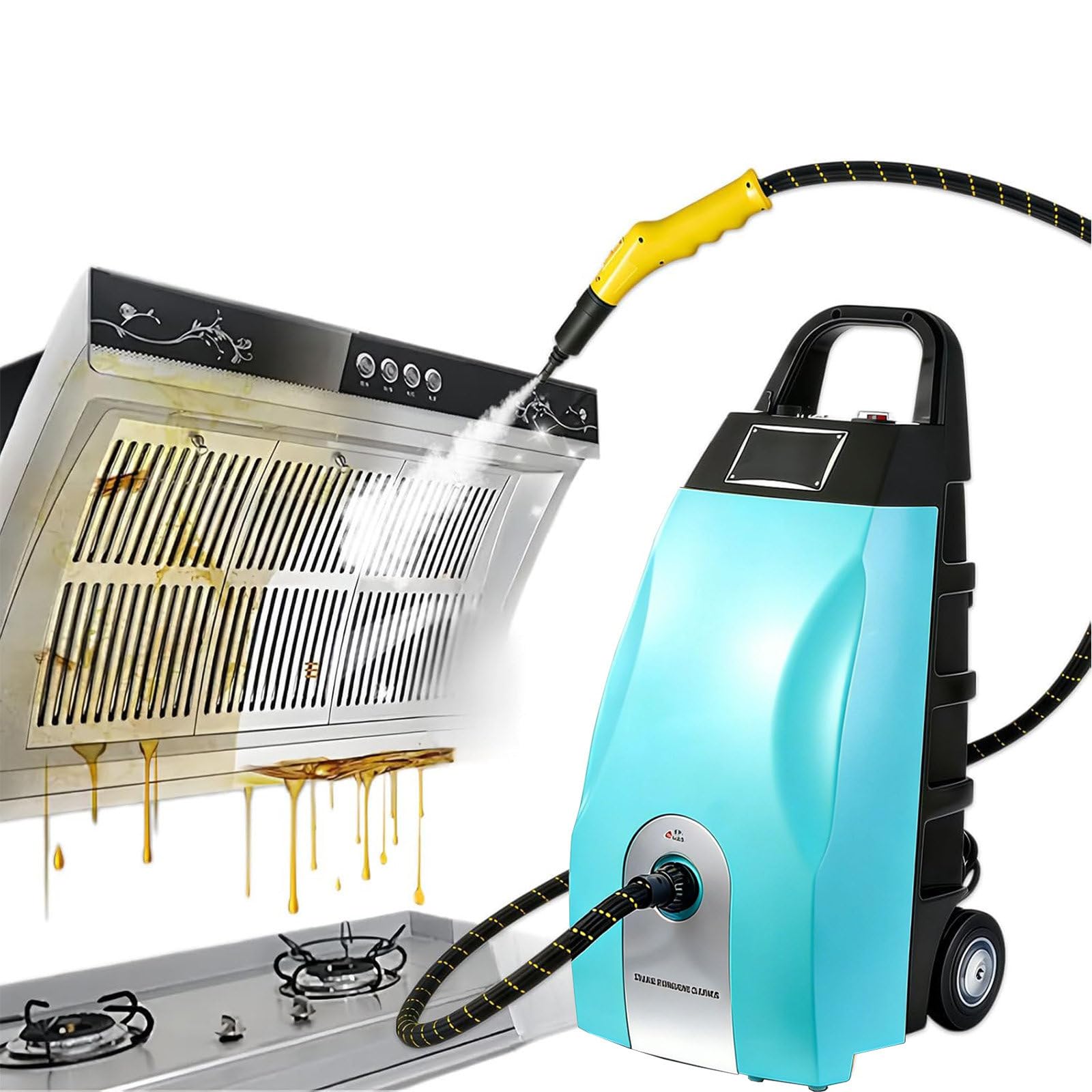 AETEREOS Multi-Purpose Steam Cleaner for Home Appliances & Auto Detailing Blue