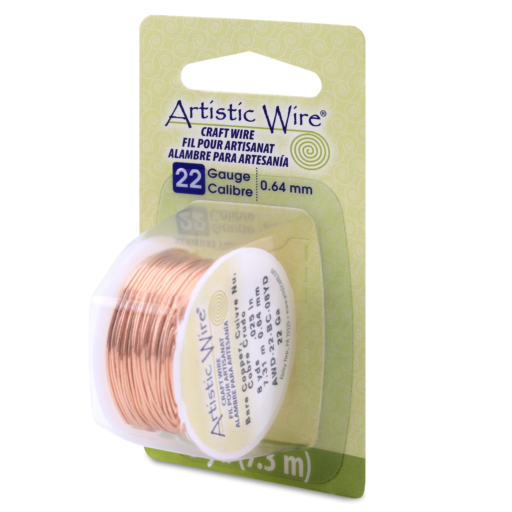 Artistic Wire 22-Gauge Bare Copper Wire, 8-Yards by Beadalon