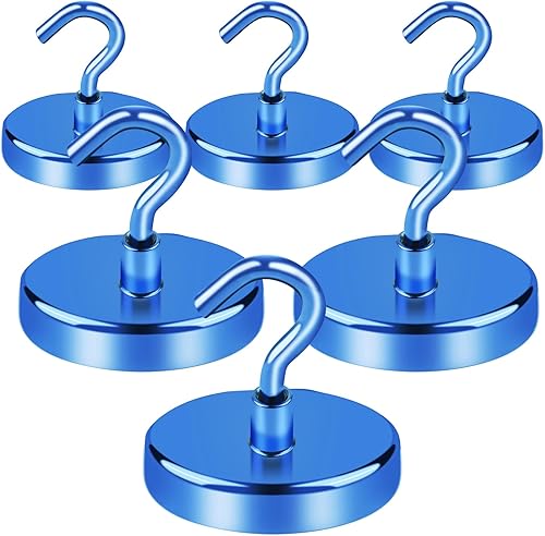 Miniatura 8 de LOVIMAG - Ganchos magnéticos para puerta de crucero, 80 libras, con revestimiento epoxi, imanes fuertes resistentes para cocina, cabinas de crucero