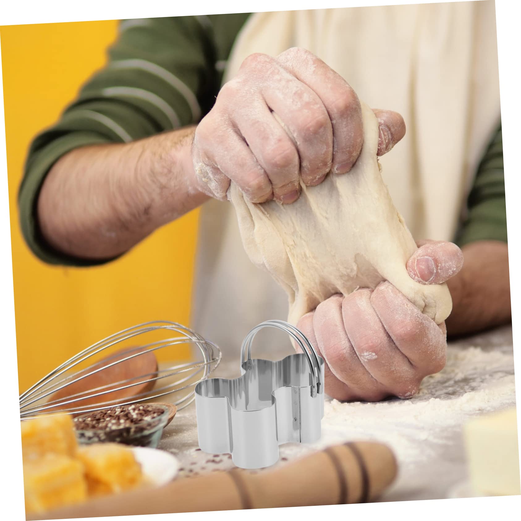 IMIKEYA 5 Sätze 5-teiliges Set Mousse-ringe Backen Plätzchen Keks Bausatz Party-cookie-formen Formen Von Ausstechformen Party-kuchenschneider Silver Rostfreier Stahl 5 Stück * 5