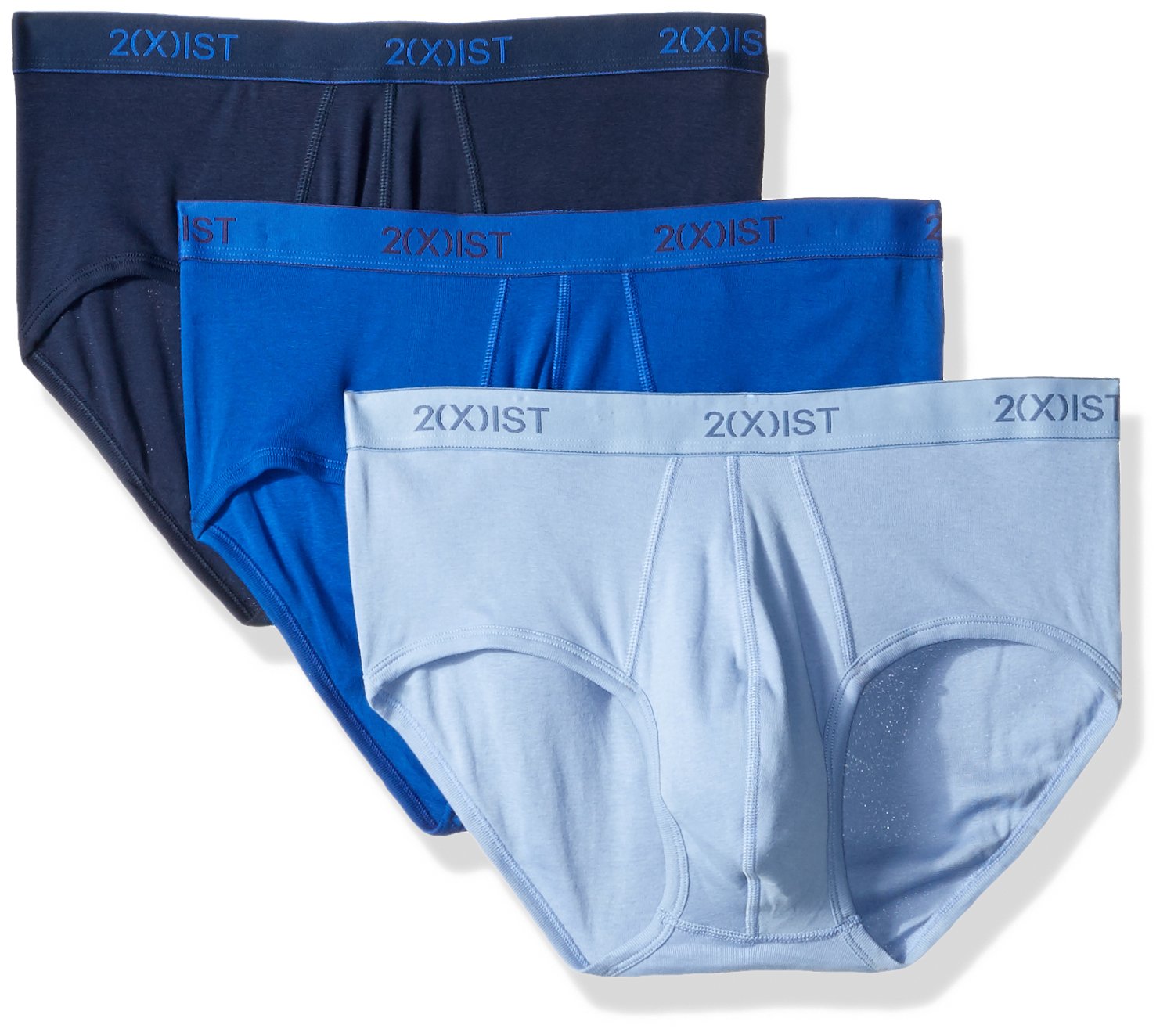 2(X) IST Men's Essential Cotton Contour Pouch Brief 3-Pack